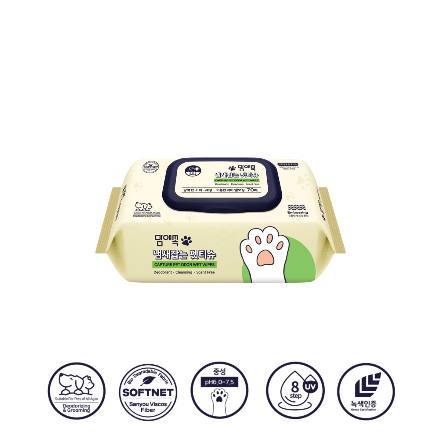 Mom-Ae-Sok Odour Removal Pet Wipes