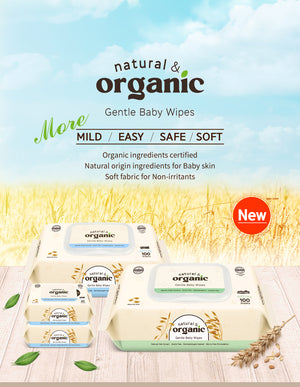 natural & organic Daily Care Baby Wipes, Refill type