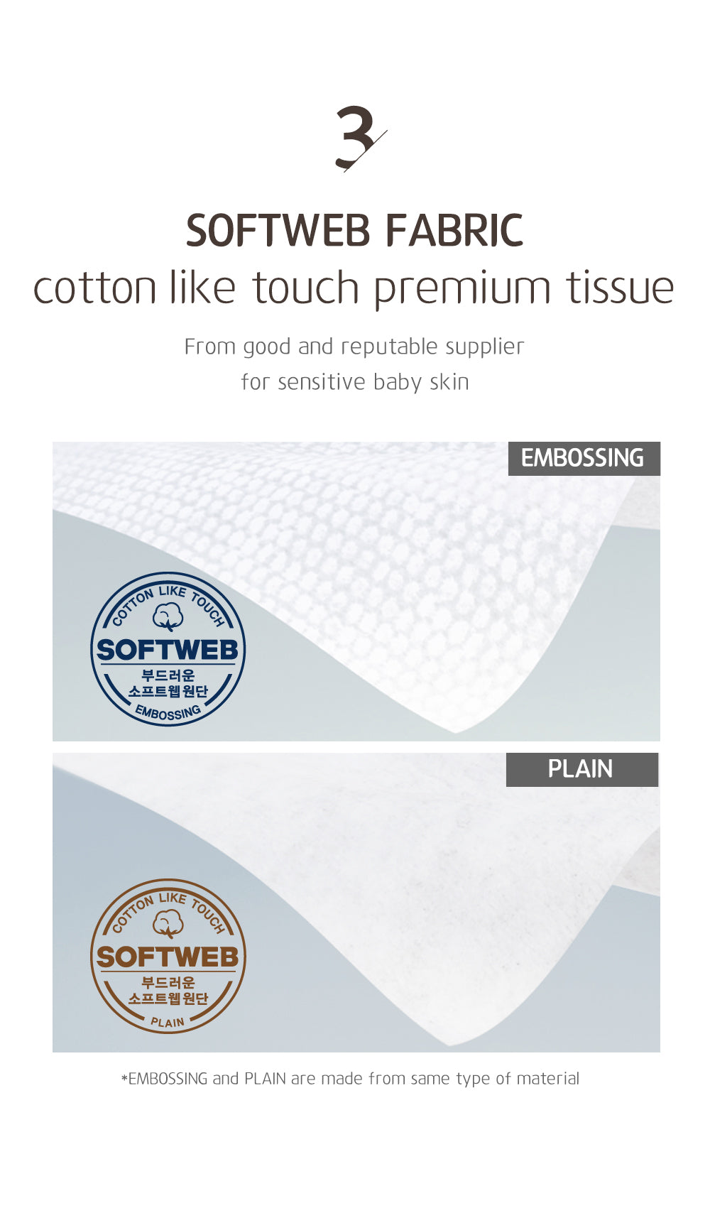 Dori Dori Light Plain with cap (150 sheets)