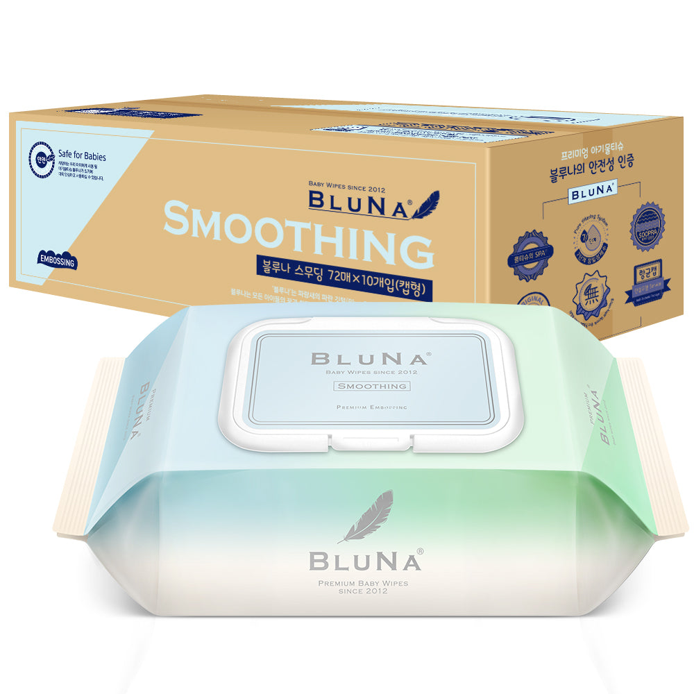 BLUNA Smoothing Premium Embossing with cap (72 sheets/pack)