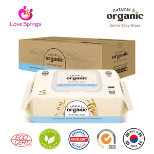 Open image in slideshow, natural &amp; organic Daily Care Baby Wipes, CAP type
