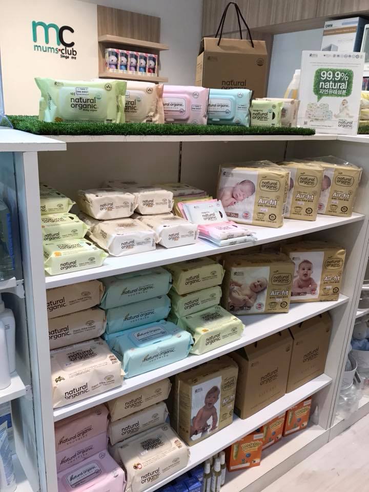 Organic wetwipes and diapers @ MumsClub Mt Alvernia
