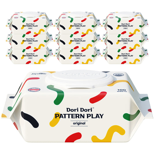 Dori Dori Pattern Play Original Plain Spunlace Thick Baby Wet wipes with CAP 100x10packs