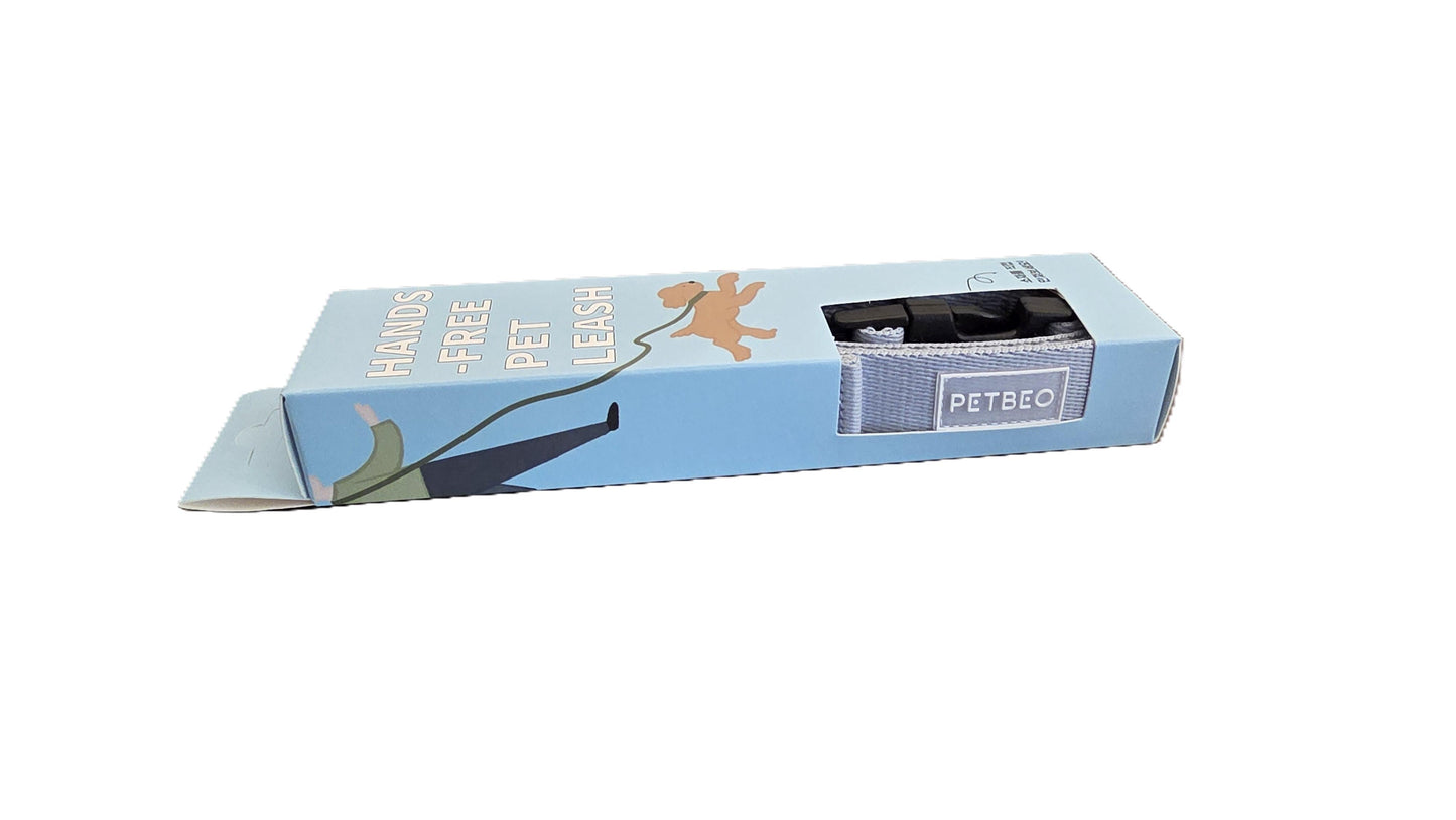 PETBEO HANDS FREE Adjustable Pet Leash Sky Blue Cotton 2.3m / 25mm