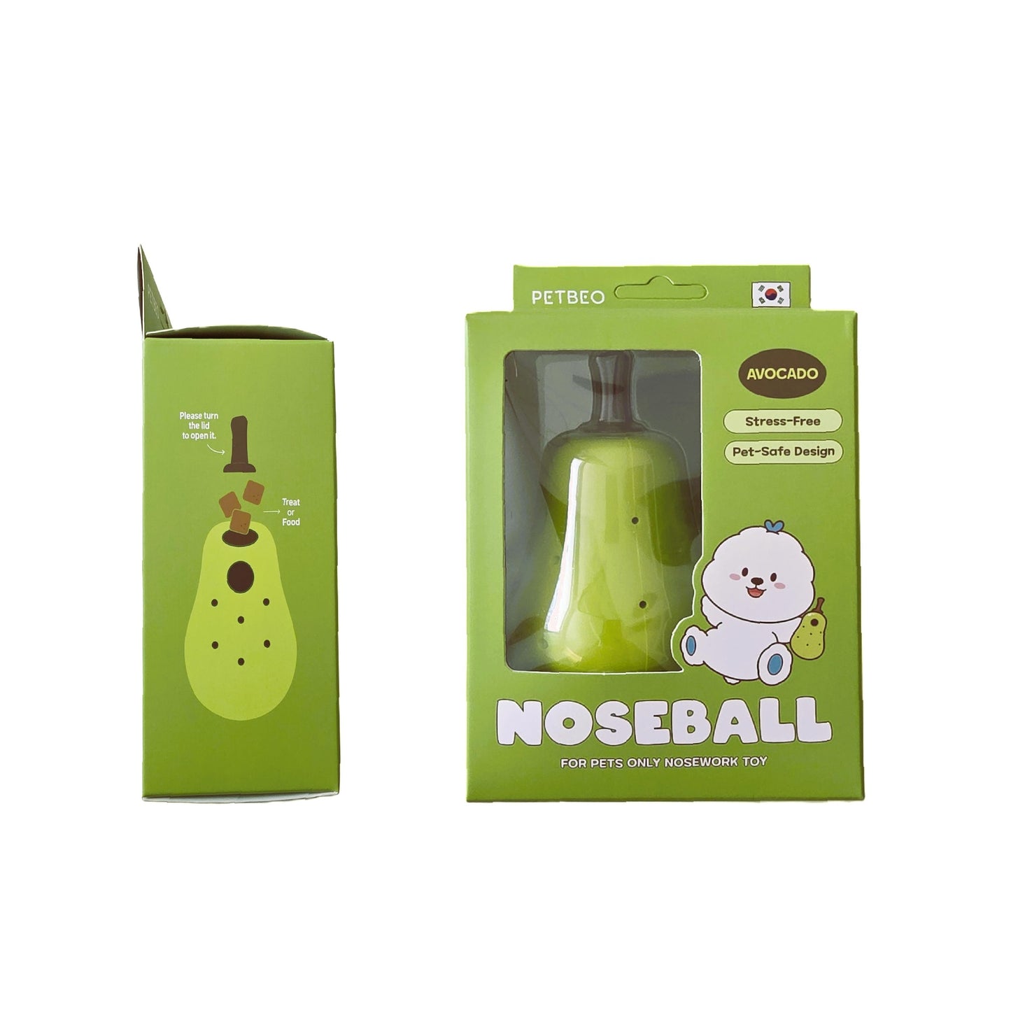 PETBEO Noseball Avocado Stress Free Safe Design Interactive Toy for Pets