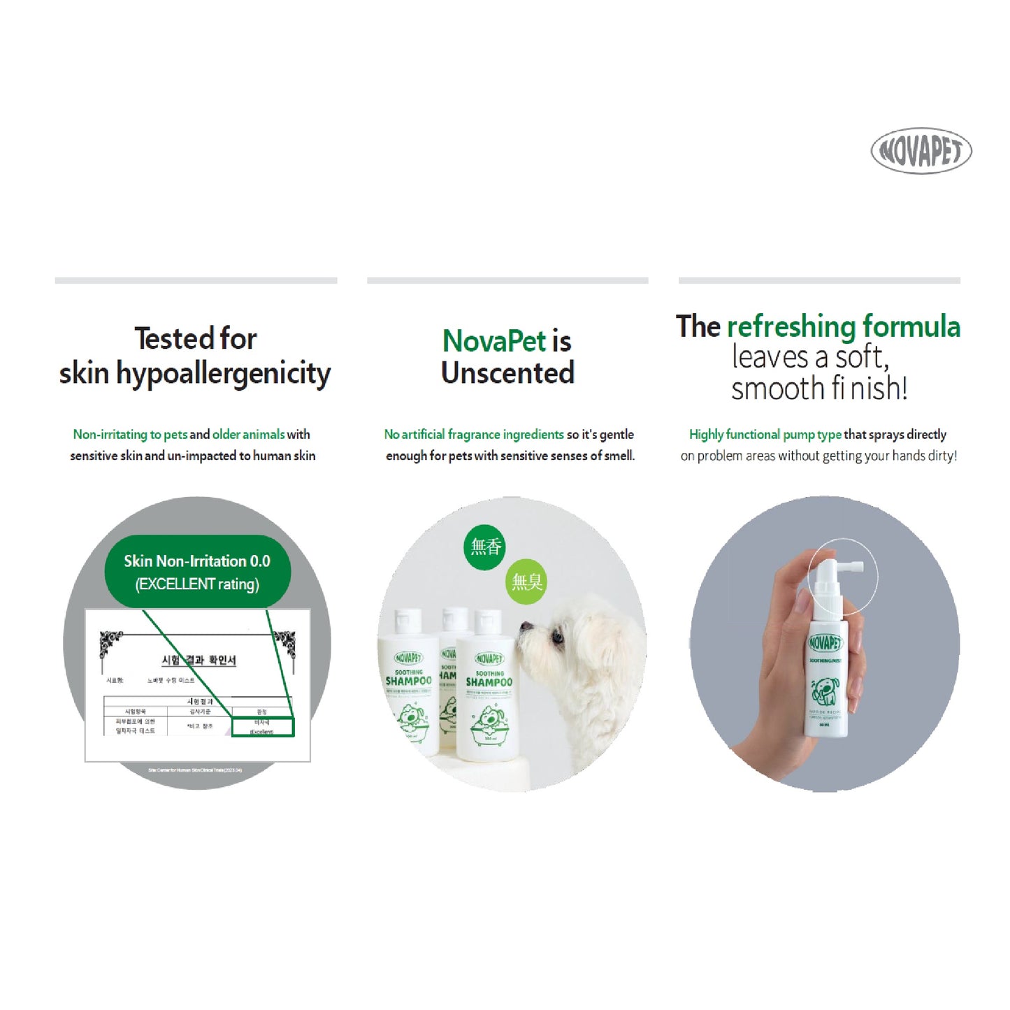 NOVAPET Soothing Mist 50ml Patented Peptide