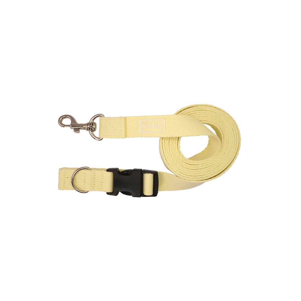 PETBEO HANDS FREE Adjustable Pet Leash Yellow Cotton 2.3m / 25mm