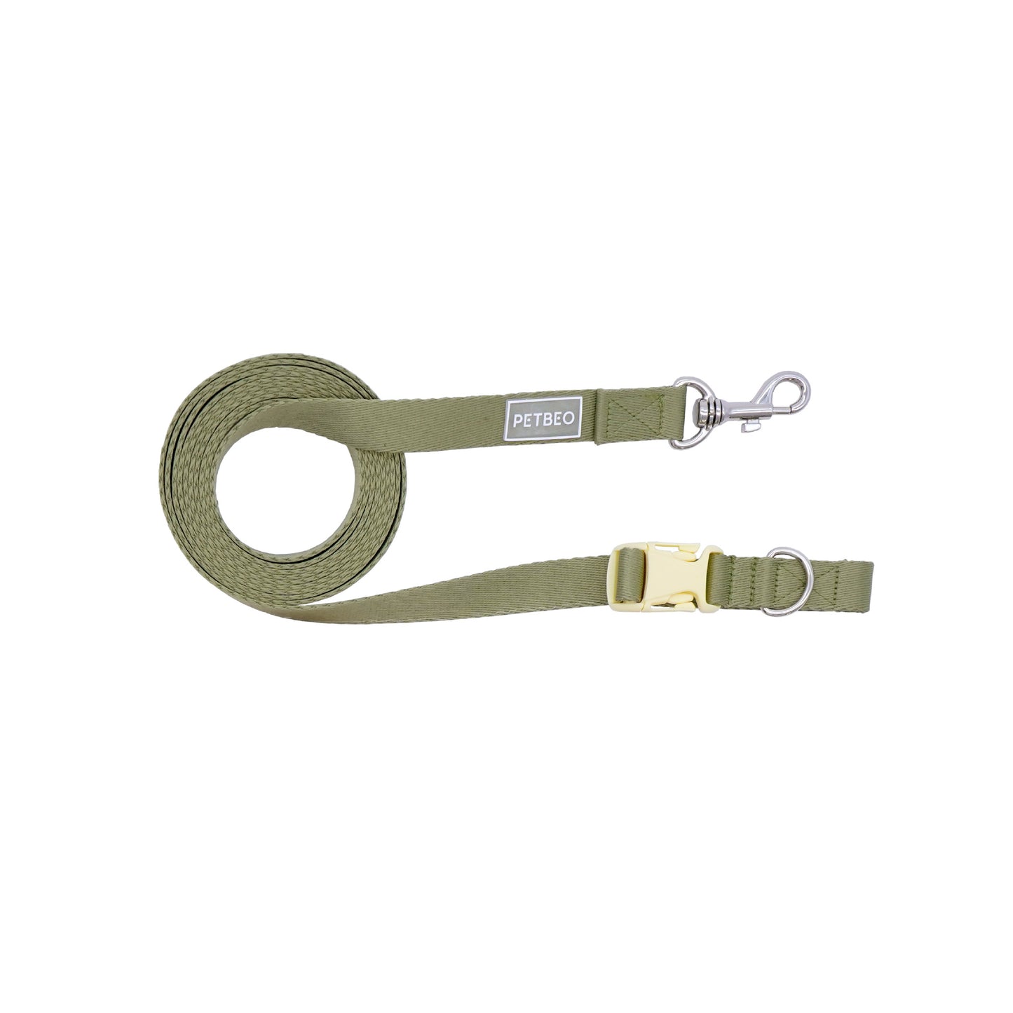 PETBEO HANDS FREE Adjustable Pet Leash Khaki Nylon 2.3m / 20mm