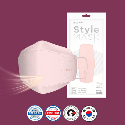 BLUNA 3D Adult Style Mask, Rose Colour, BFE 99.9%