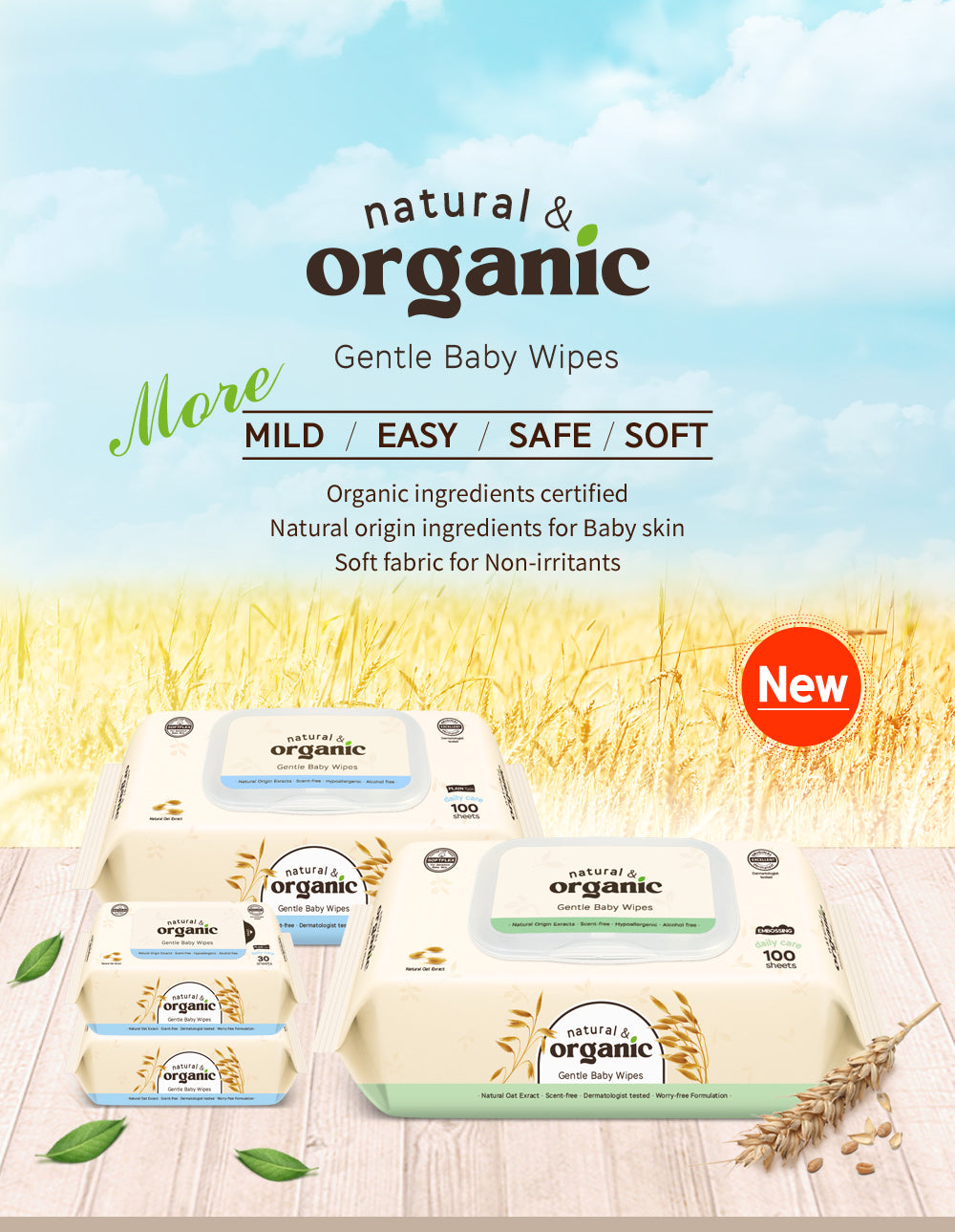 Natural & Organic Original Embossing, CAP type