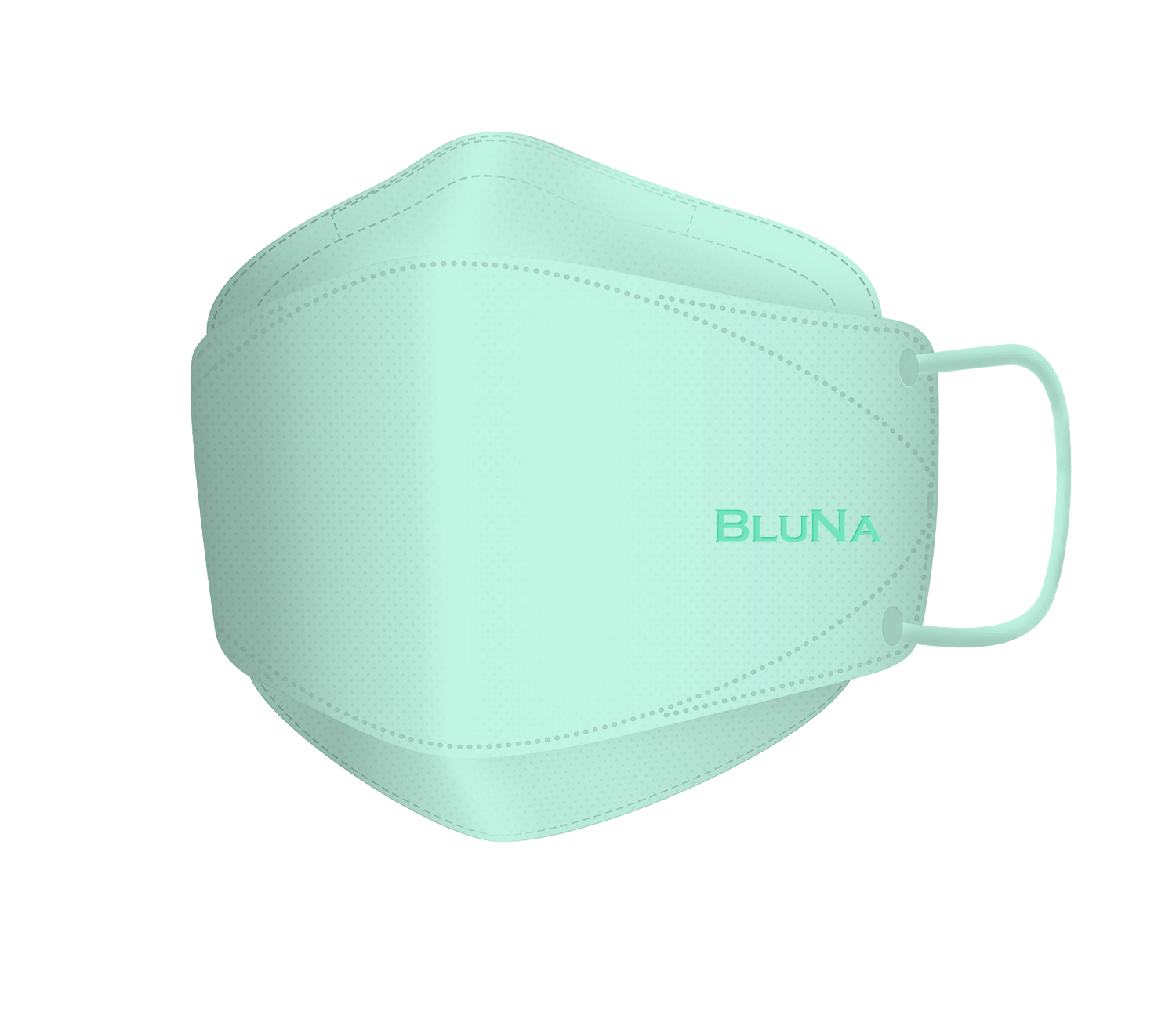 BLUNA 3D Adult Style Mask, Mint Colour, BFE 99.9%