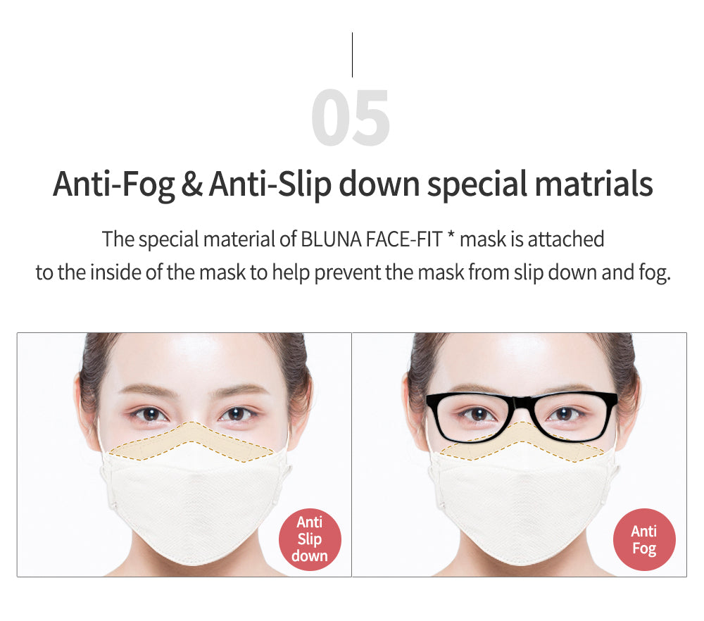 BLUNA 3D FaceFit mask [KF94] - Kids