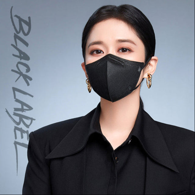 [10pcs] CHARMZONE 2D Tone Up Fit Black Label KF94 masks